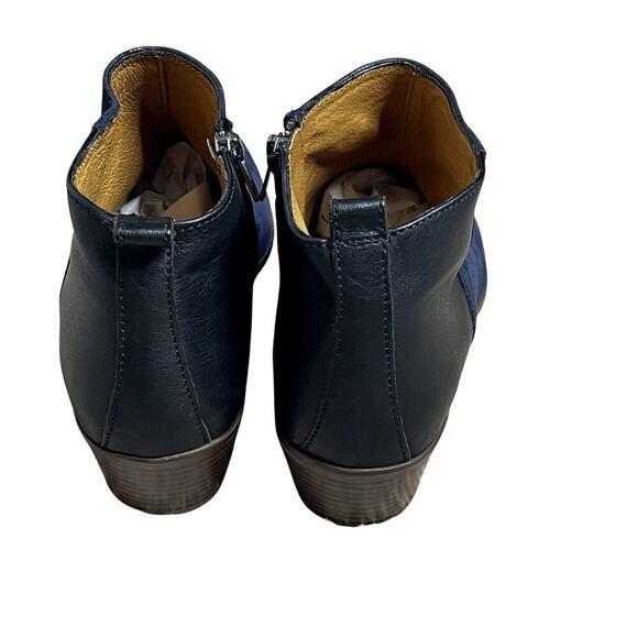 MADEWELL BLUE AND BLACK CHARLEY ANKLE LEATHER BOOTS SIZE 9 - Picture 4 of 7